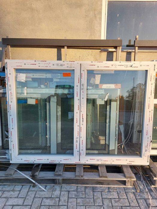 Nowe okno białe 192x139 cm 3 szyby OUTLET