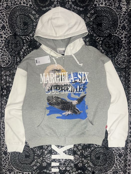 MM6 x Surpeme zip-hoodie