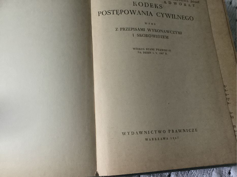 Kodeks postepowania cywilnego 1967