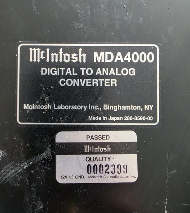 McIntosh MDA4000 HiEnd DAC ЦАП