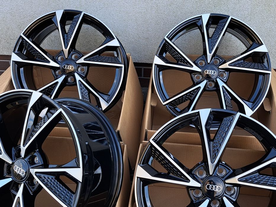 Alufelgi NOWE 18 AUDI 5x112 A3 A4 B7 B8 B9 A6 C6 C7 C8 Q3 CZARNE RS6
