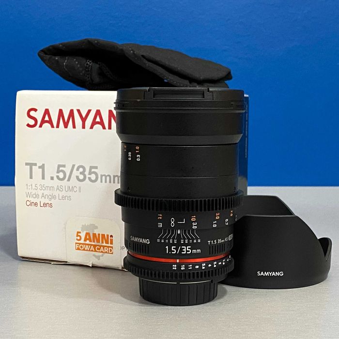 Samyang 35mm T1.5 AS UMC II Cine VDSLR (Nikon) - NOVA