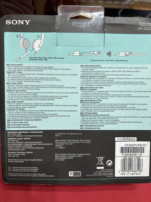 Słuchawki SONY DR-320DPV