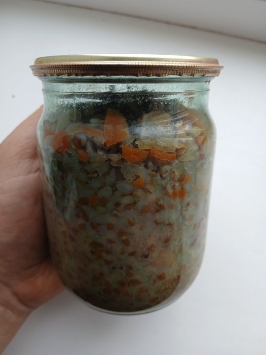 Каша гречана, перлова, рисова з м'ясом (домашня)