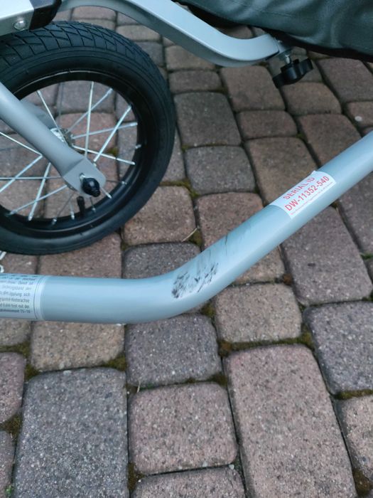 Przyczepka rowerowa dla dzieci KESSER 2w1 dwuosobowa