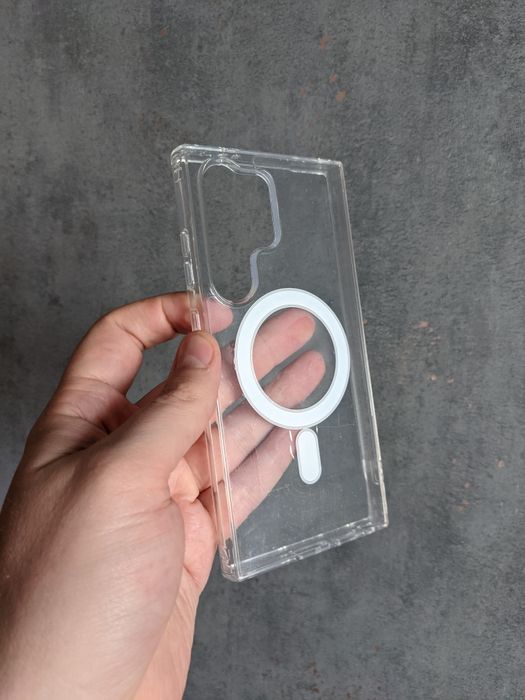 magsafe s22 s23 s24 чехол прозорий чохол для на samsung s25 ultra