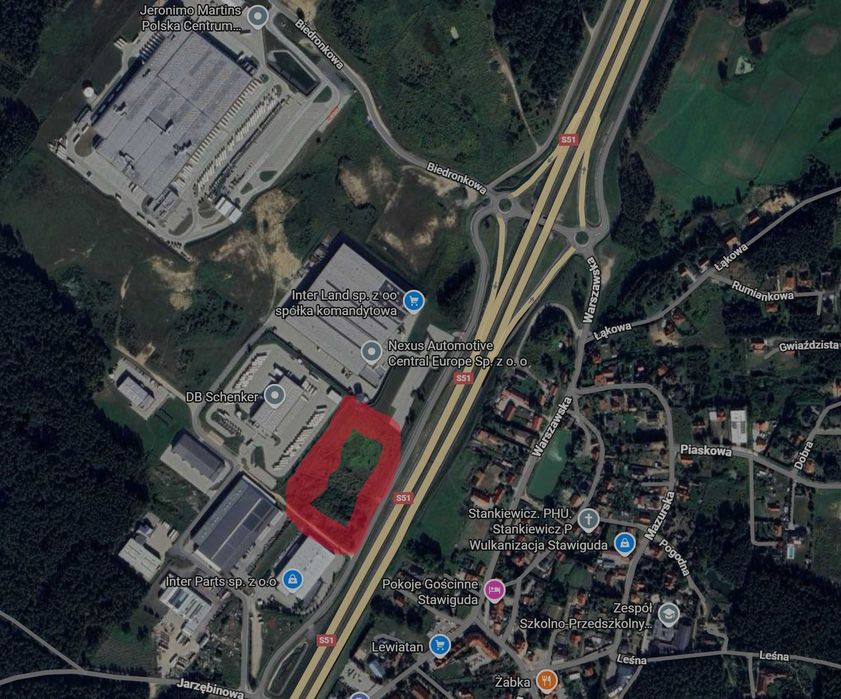 działka inwestycyjna pod magazyn 2,3ha, przy obwodnicy Olsztyna