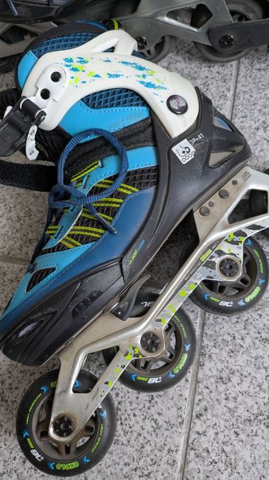 Patins em Linha Oxelo 38-41 + Proteções GRÁTIS – Usados | 20€