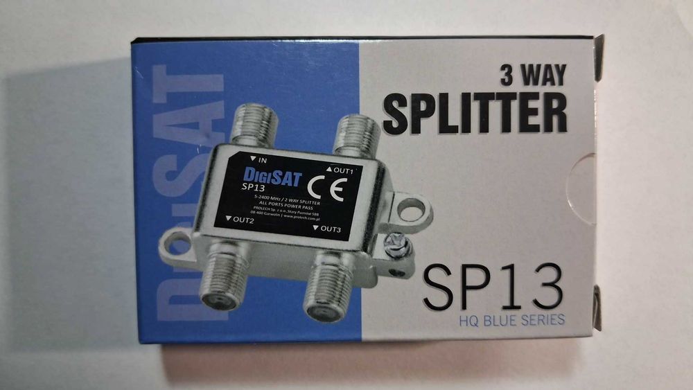 Rozgałęźnik Sygnału antenowego Splitter antenowy pasywny DigiSAT SP13