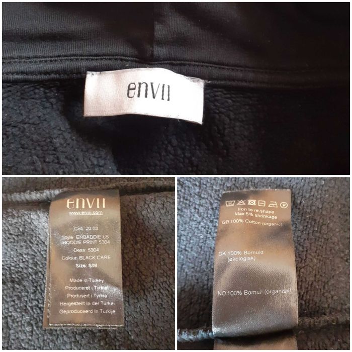 36 38 40 Bluza z kapturem krótka crop nadruk napis oversize unikat Envii