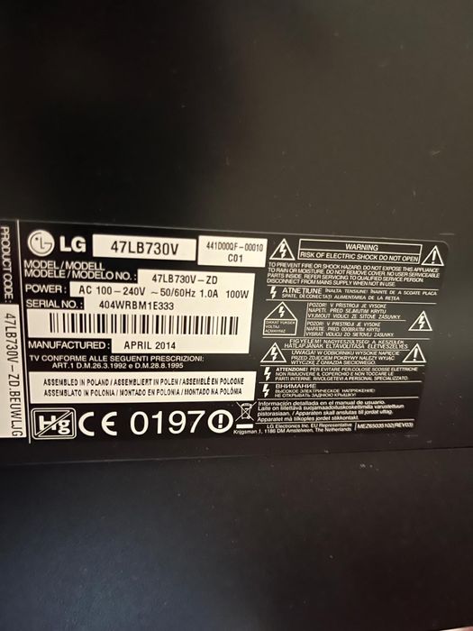 Tv led LG 47 polegadas - 47LB730V