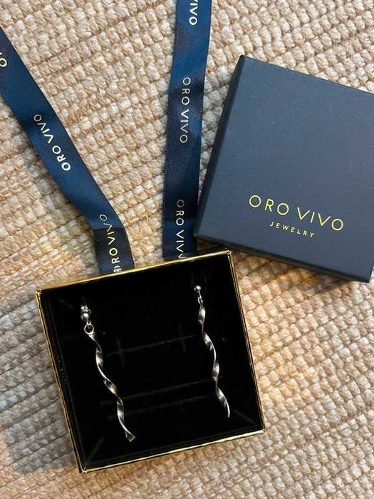 Brincos de prata Oro Vivo