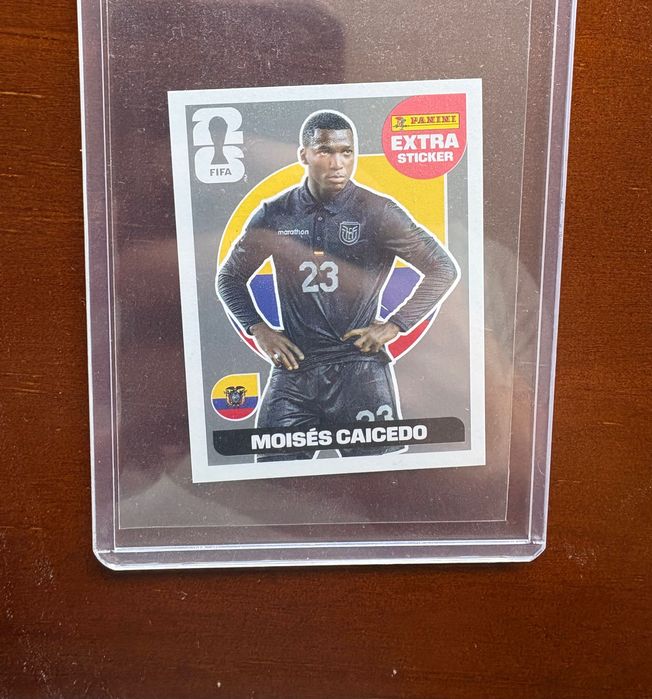 Extra sticker Prata Moisés Caicedo Mundial 2026