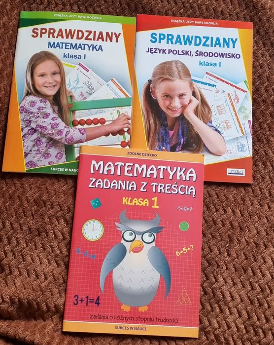 Sprawdziany matematyka,matematyka zadania z treścią,język polski kl. 1