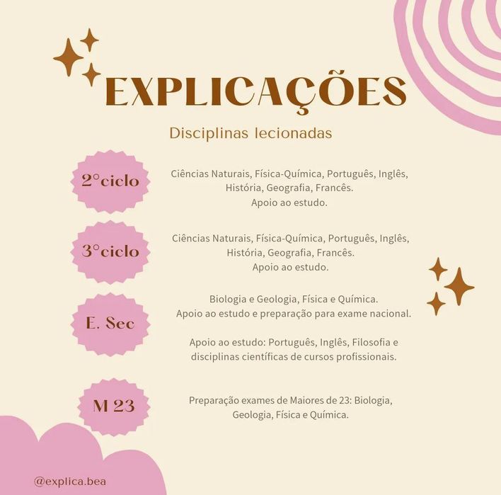 Explicações, Apoio ao Estudo e Preparação para exame BioGeo e FQA