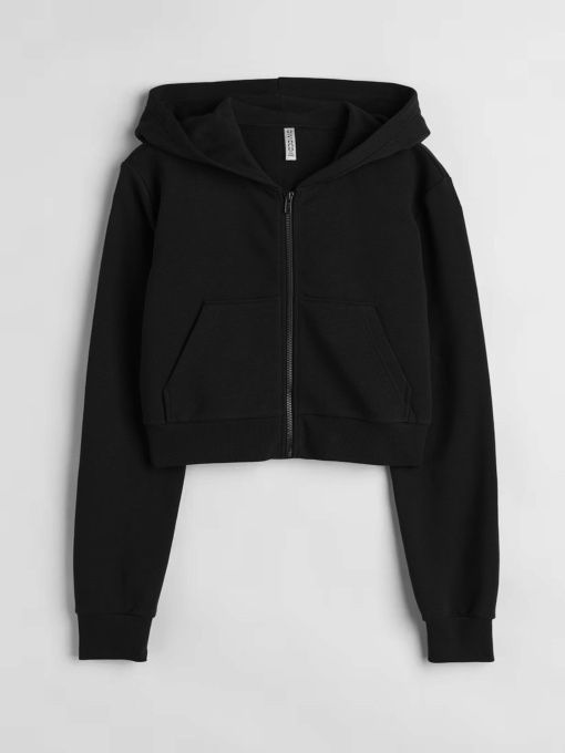 Зіпка худі укороченна зіпка h&m худі чорне укорочене xxs