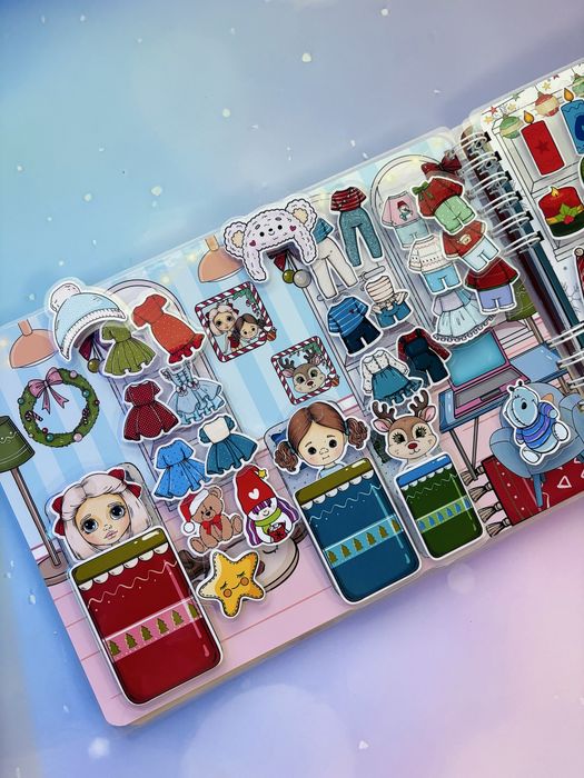 Атьбом на липучках Зимова казка