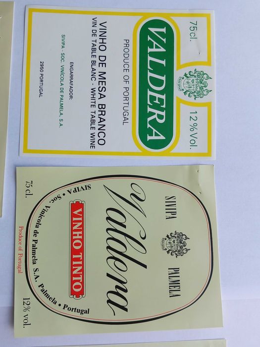 6 Rótulos de vinho Valdera