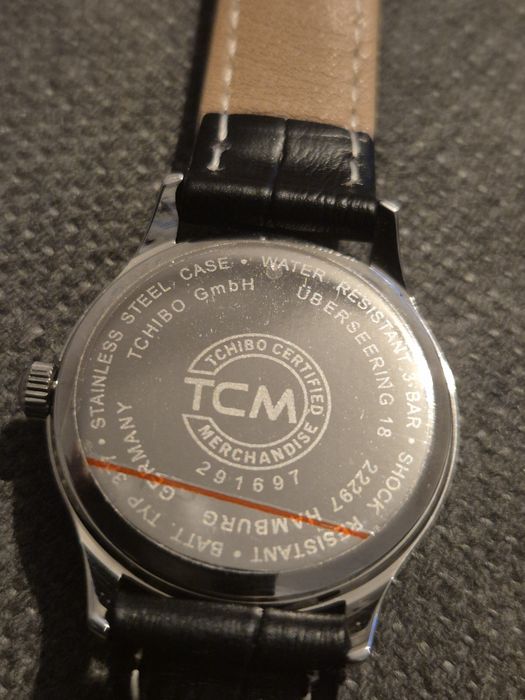 Zegarek TCM, skórzany pasek