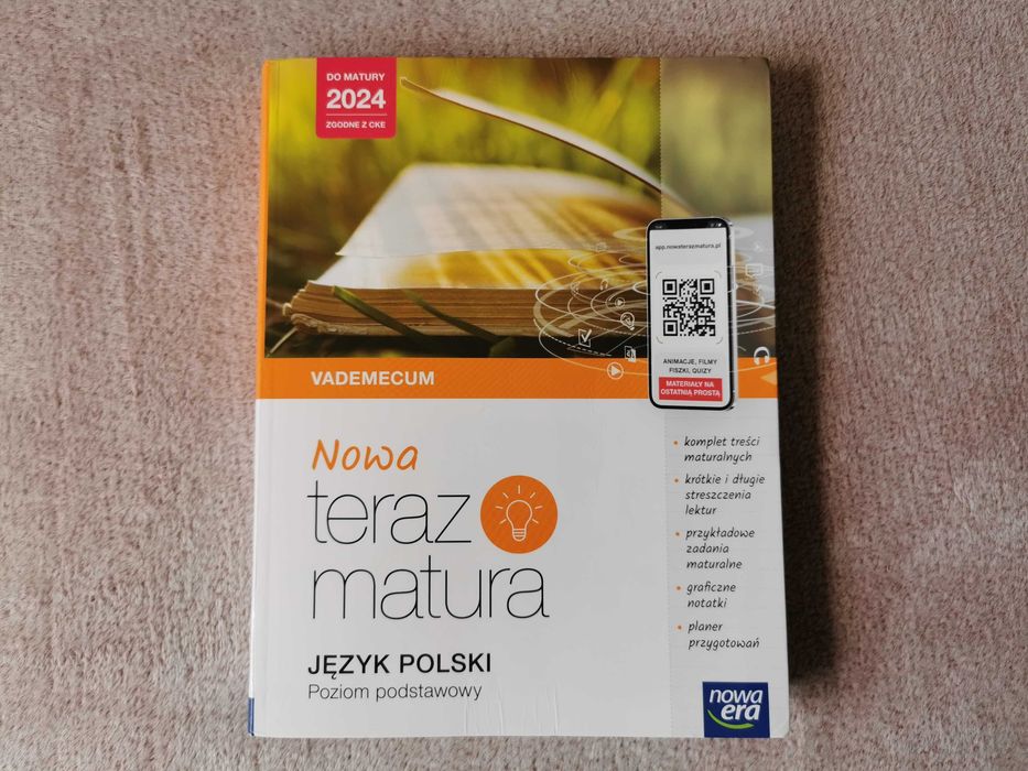 NOWA Teraz matura. VADEMECUM. Język polski. Poziom podstawowy.