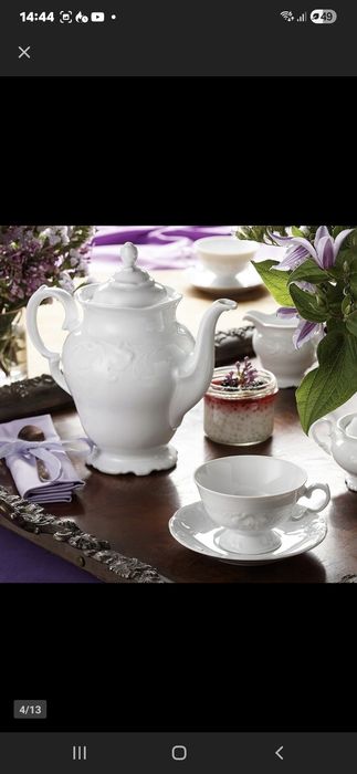 Porcelana Chodież zestaw do kawy dla 6 osób/ 12elementów