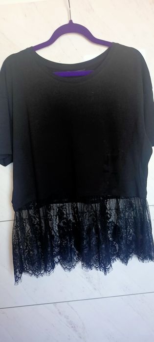 Cropp nowa bluzka z koronką