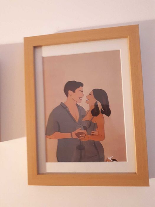 Quadro Personalizado com retrato Cartoon, ideal para prenda