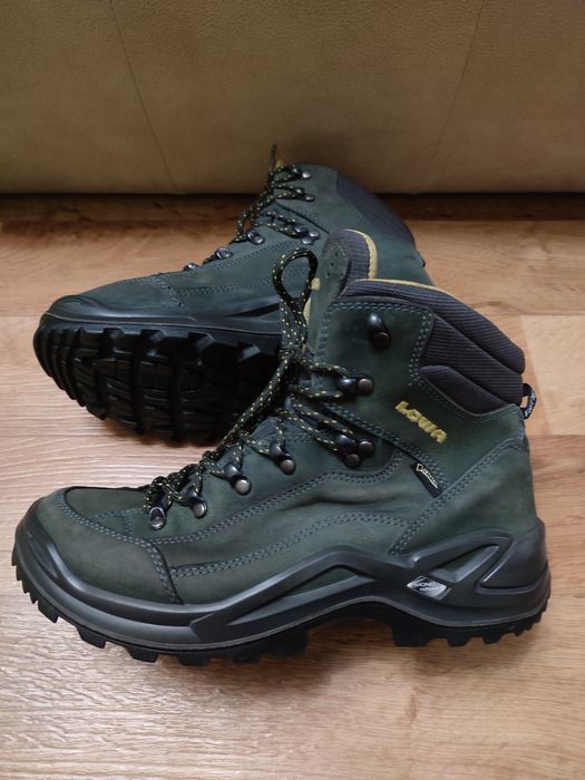 трекінгові черевики Lowa Renegade GTX MID в оливковому кольорі