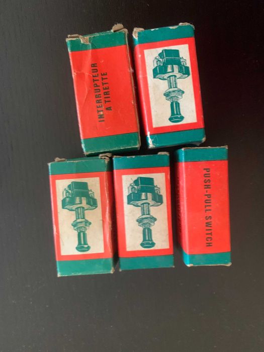 Interrupteur À Tirette schubschalter - 5 interruptores - NOVOS