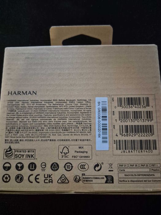 Bateria jbl Harman 400