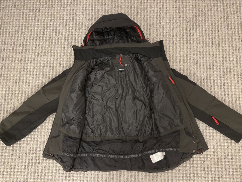 Casaco de Ski/Snowboard Icepeak – Verde Tropa/Preto – Tam. 48 (M)