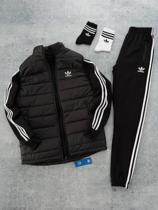 Чоловічий спортивний костюм адідас набір Adidas [3в1] [XS-3XL]