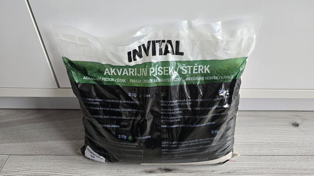 Piasek/żwirek akwarystyczny INVITAL 3 kg 0,8-1,2 mm