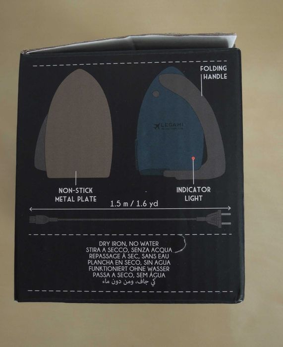 Ferro de engomar de viagem - novo - Mini Travel Iron - Legami (Milano) - 25W