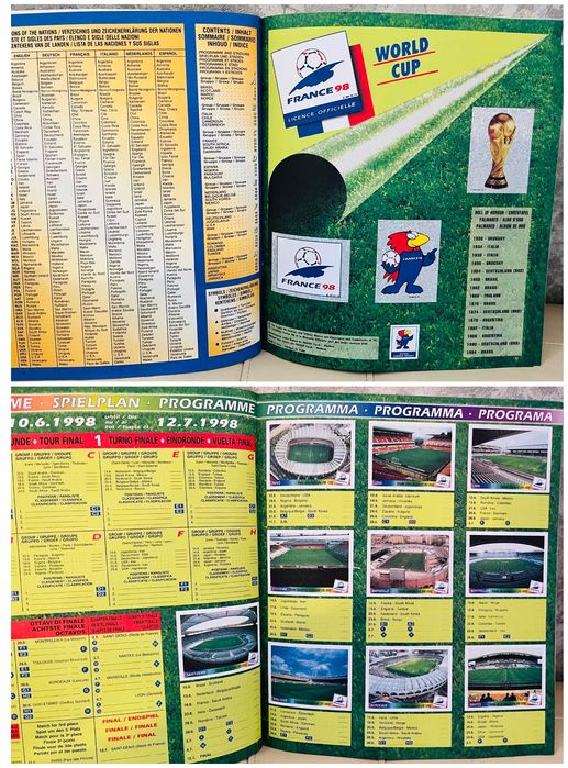 Panini Super Mondiale France 98 World Cup журналы