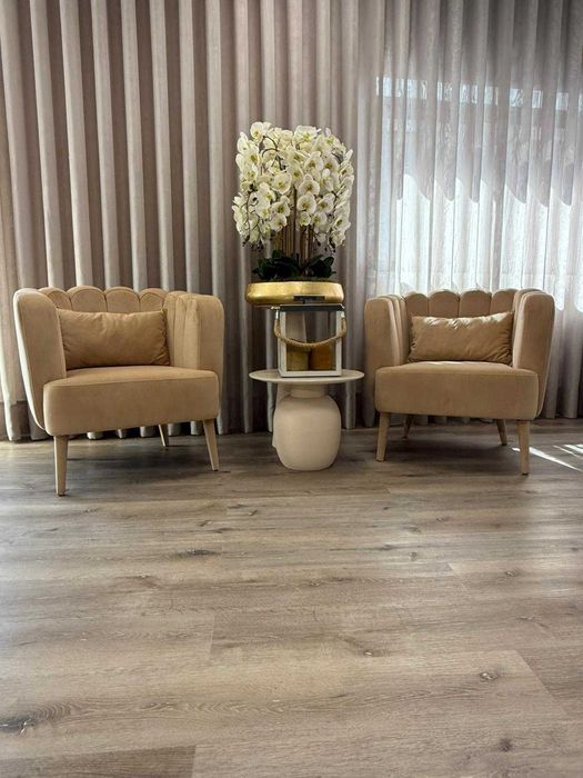 Conjunto de 2 cadeirões em veludo NOVO