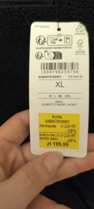 Kożuch kurtka męska nowa