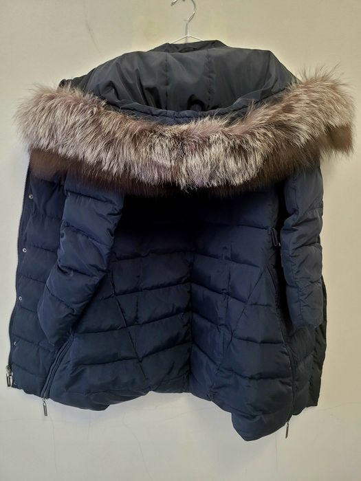 Пуховик теплий куртка натуральний хутро