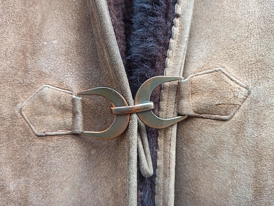 Kożuch męski brązowy uzywany