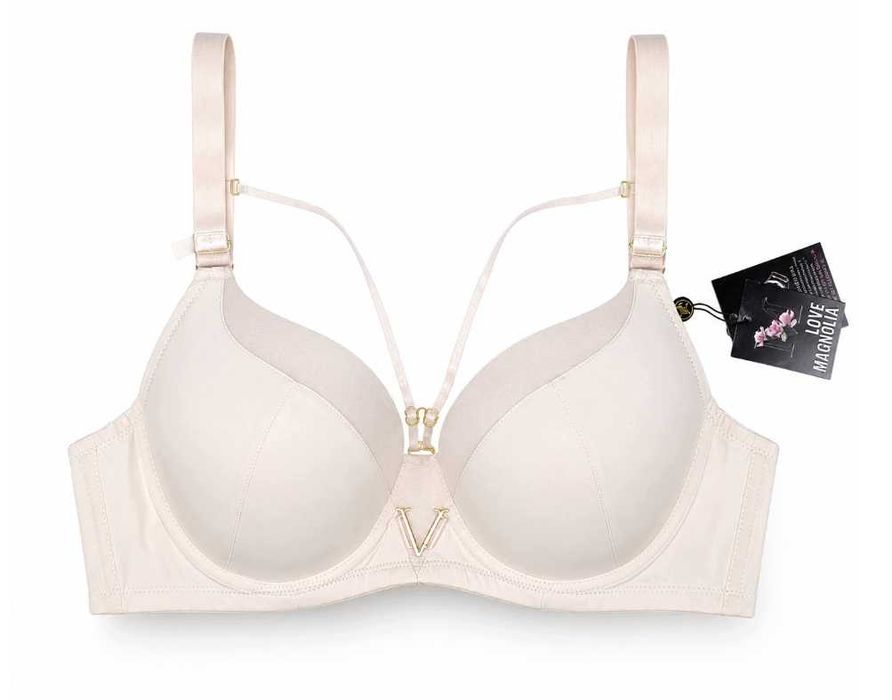 Biustonosz straps Usztywniony 90D stanik Love Magnolia ozdobne paski