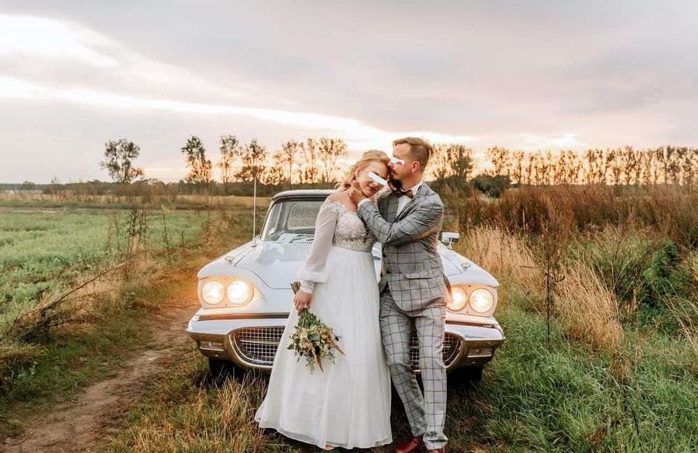 Suknia ślubna boho rustykalna rozmiar M