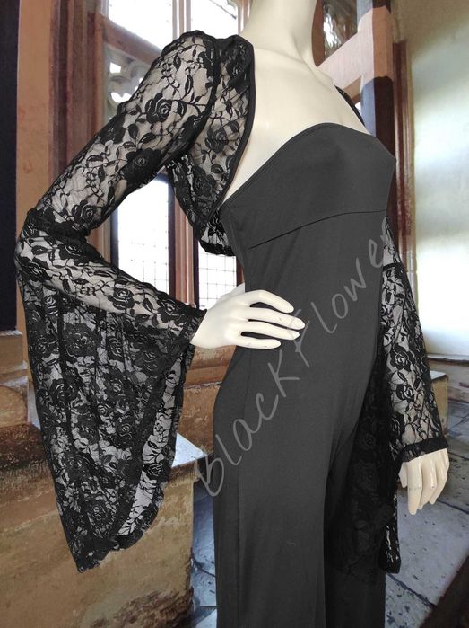 koronkowe bolerko szerokie rękawy goth alternative lolita coquette