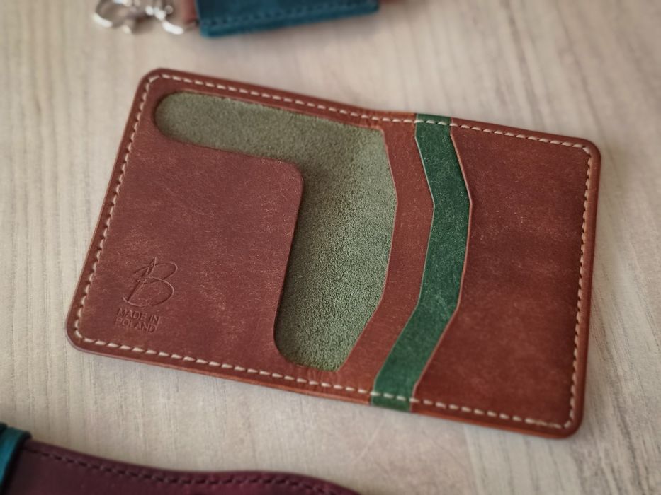 Borubar Skóroszyj - luksusowy mini portfel skórzany