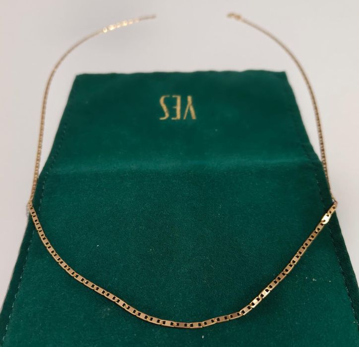 Złoty łańcuszek 50cm złoty 585 jak nowy