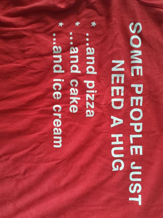 Czerwony t shirt damski bluzka z krótkim rękawem zabawny napis Page On