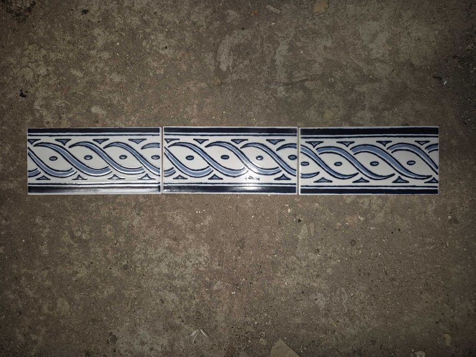 Barras/Frisos Decorativas – Azul e Branco (7,5 e 8 cm x 15 cm )