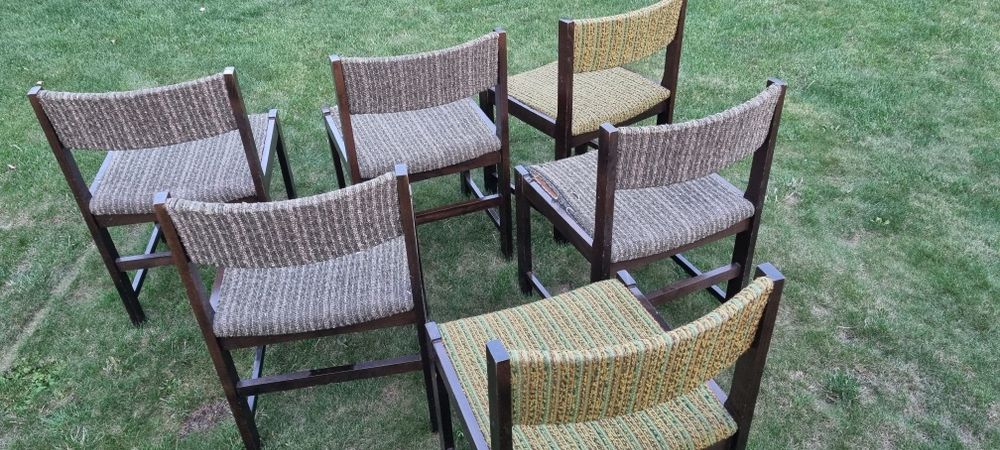 Krzesło tapicerowane NYSA PRL 6szt