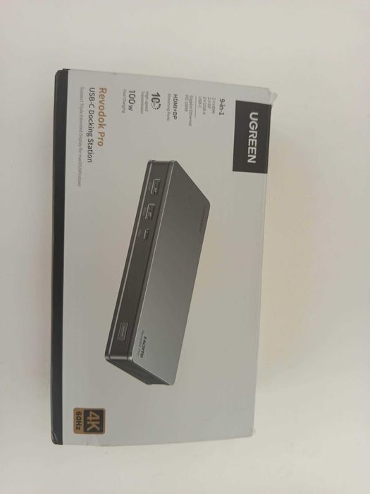 Adapter HUB UGREEN 9w1 USB-C do 2x USB-A 2x DP 2x HDMI 4K DP LAN PD 100W