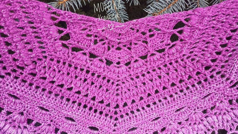 Chusta handmade  ręcznie robiona szydełko