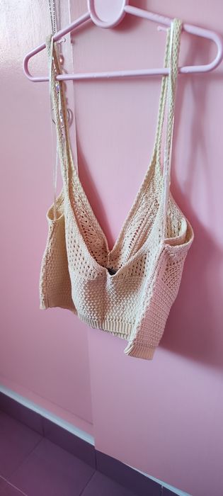 Top Inside crochê tamanho S/M
